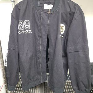 Used (Thrifted) Size XL Mr. Sandman Black Bomber Jacket